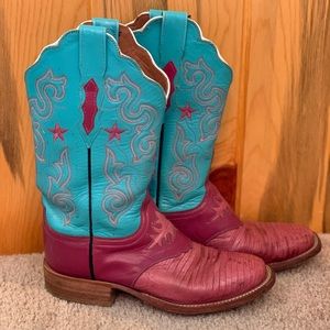Women’s Lucchese Boots - Exotic Pink Lizard